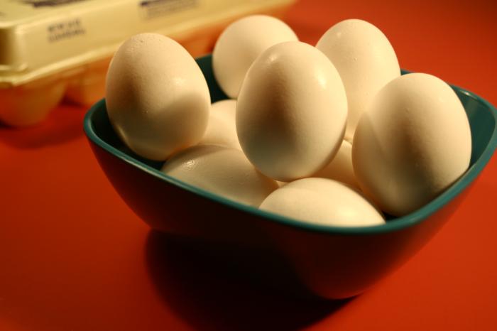 A bowl of eggs.